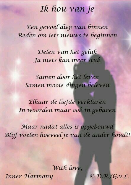 Ik hou van je | Ware liefde gedichten, Romantische teksten, Teksten - Herman Gorter Zie Je Ik Hou Van Je