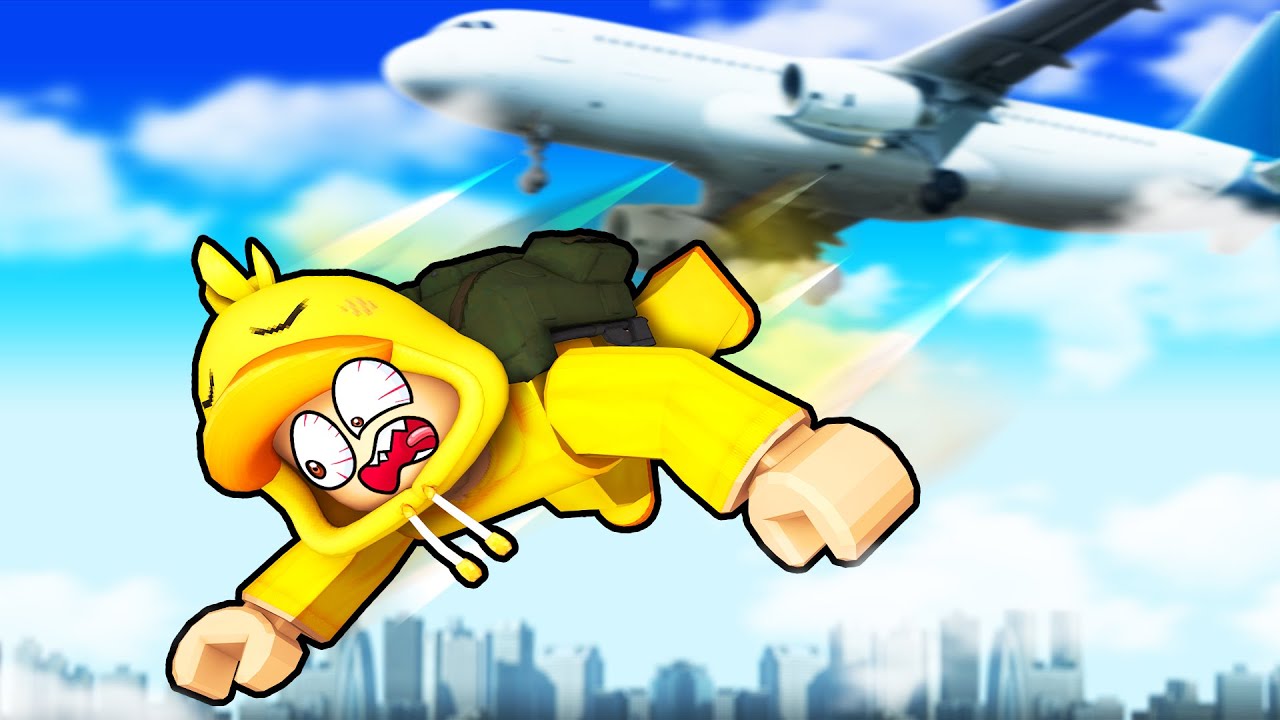Ik SPRING Uit Een VLIEGTUIG.. (Roblox SKYDIVE Clicker) - YouTube - Uit Een Vliegtuig Springen Texel
