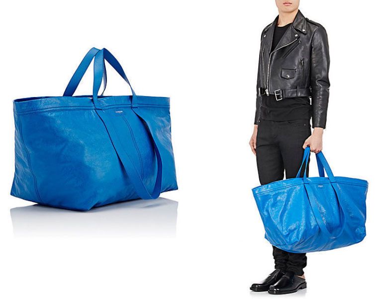 IKEA komt met een BRILJANTE reactie op Balenciaga's peperdure versie - Frans Merk Van Peperdure Tassen 7 Letters