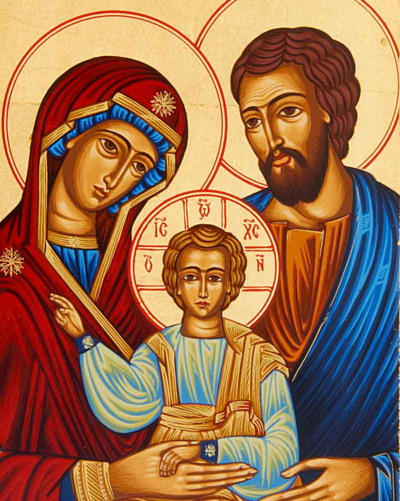 Ikone Heilige Familie, 18 x 24 cm - Kirchenbedarf - Heilige Dieren In Het Oude Egypte