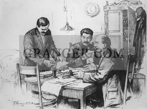 Image of VLADIMIR LENIN (1870-1924). Vladimir Ilich Ulyanov, Known As - Welk Dagblad Werd In 1912 Opgericht Door Lenin