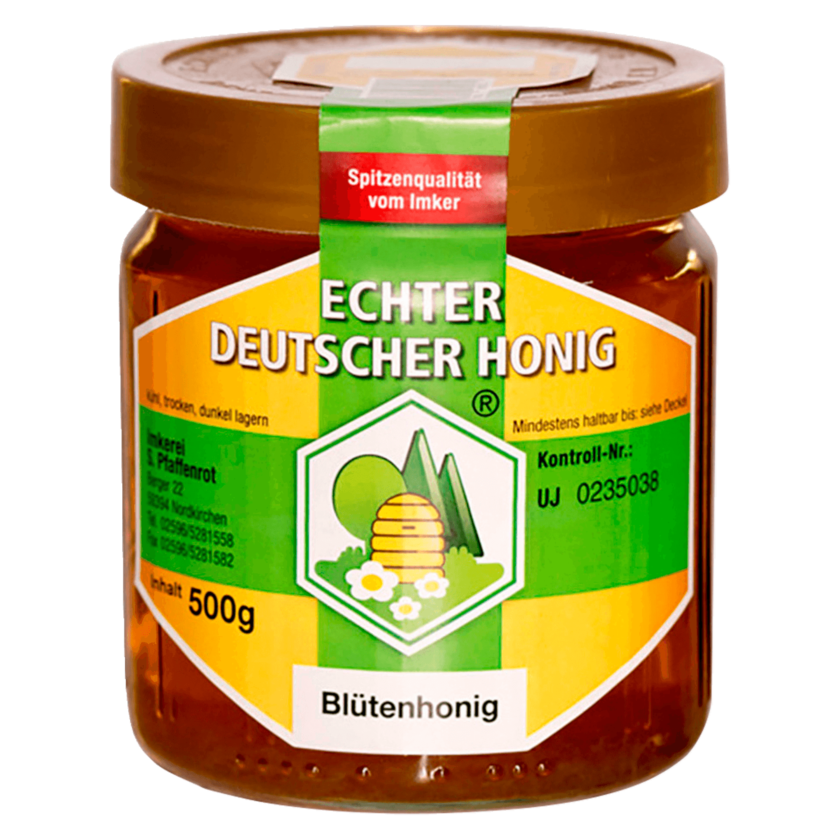 Imkerei S.Pfaffenrot Echter Deutscher Honig Blütenhonig 500g bei REWE - Echter Aan Het Begin Van De Zin
