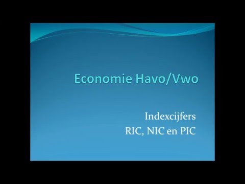 Indexcijfers 3 - RIC, NIC en PIC - YouTube - Nic Is Ric Gedeeld Door Pic