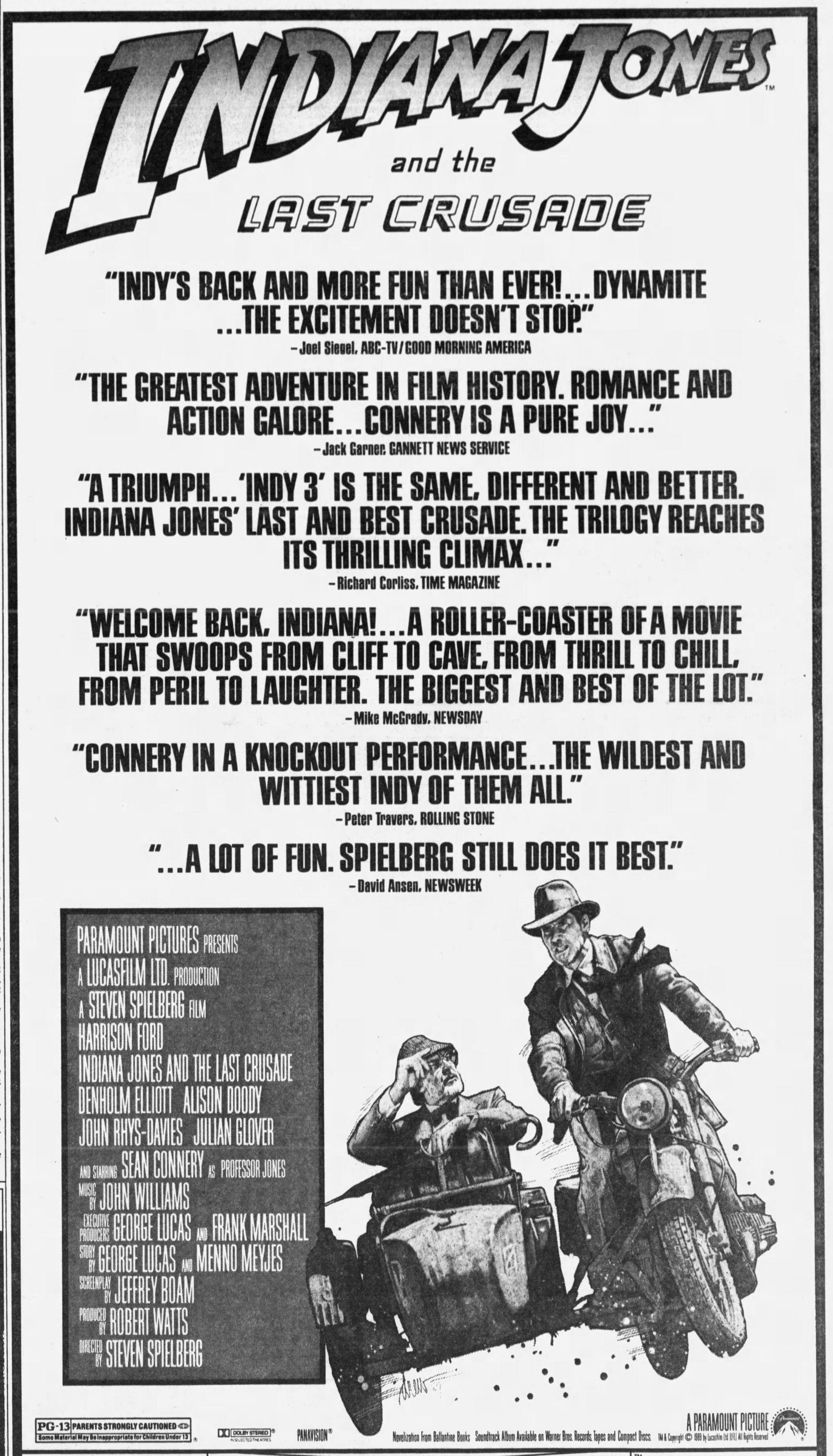 Cast Van Indiana Jones And The Last Crusade