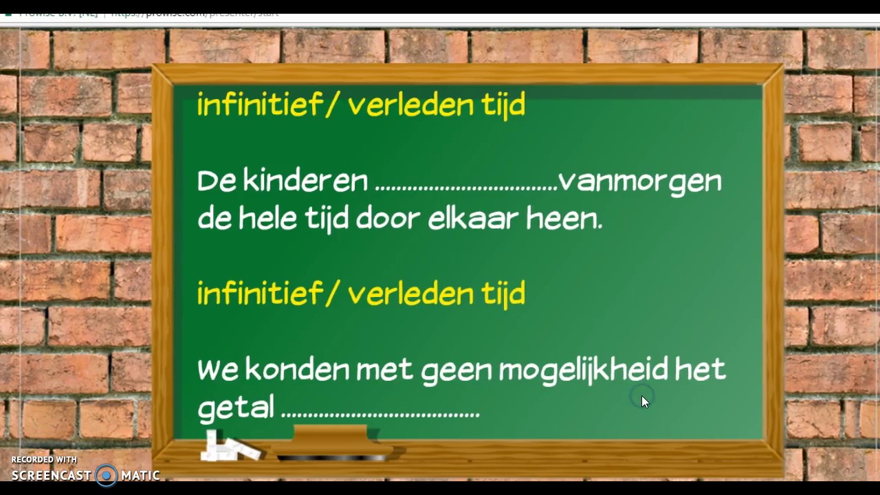 infinitief - YouTube - Wat Is Een Infinitief Werkwoord