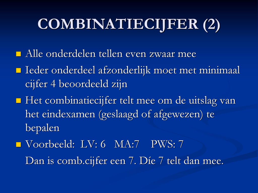 informatieavond havo5, dinsdag 26 september ppt download - Telt Combinatiecijfer Mee Voor 5 5 Regel