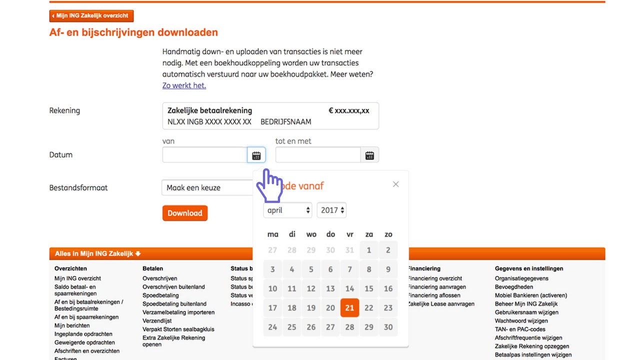 ING - Af- en bijschrijvingen (CAMT.053) - YouTube - Abn Amro Bank Afschriften Downloaden