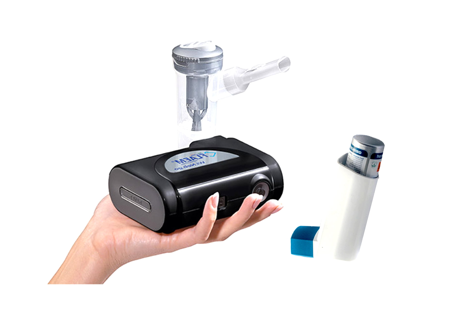 inhalator en vernevelaar_iedereenlucht_specialist - Iedereen Lucht - Poederinhalator Met Of Zonder Voorzetkamer