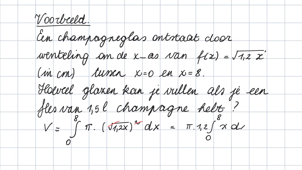 Inhoud omwentelingslichaam - YouTube - Wentelen Om De Y As