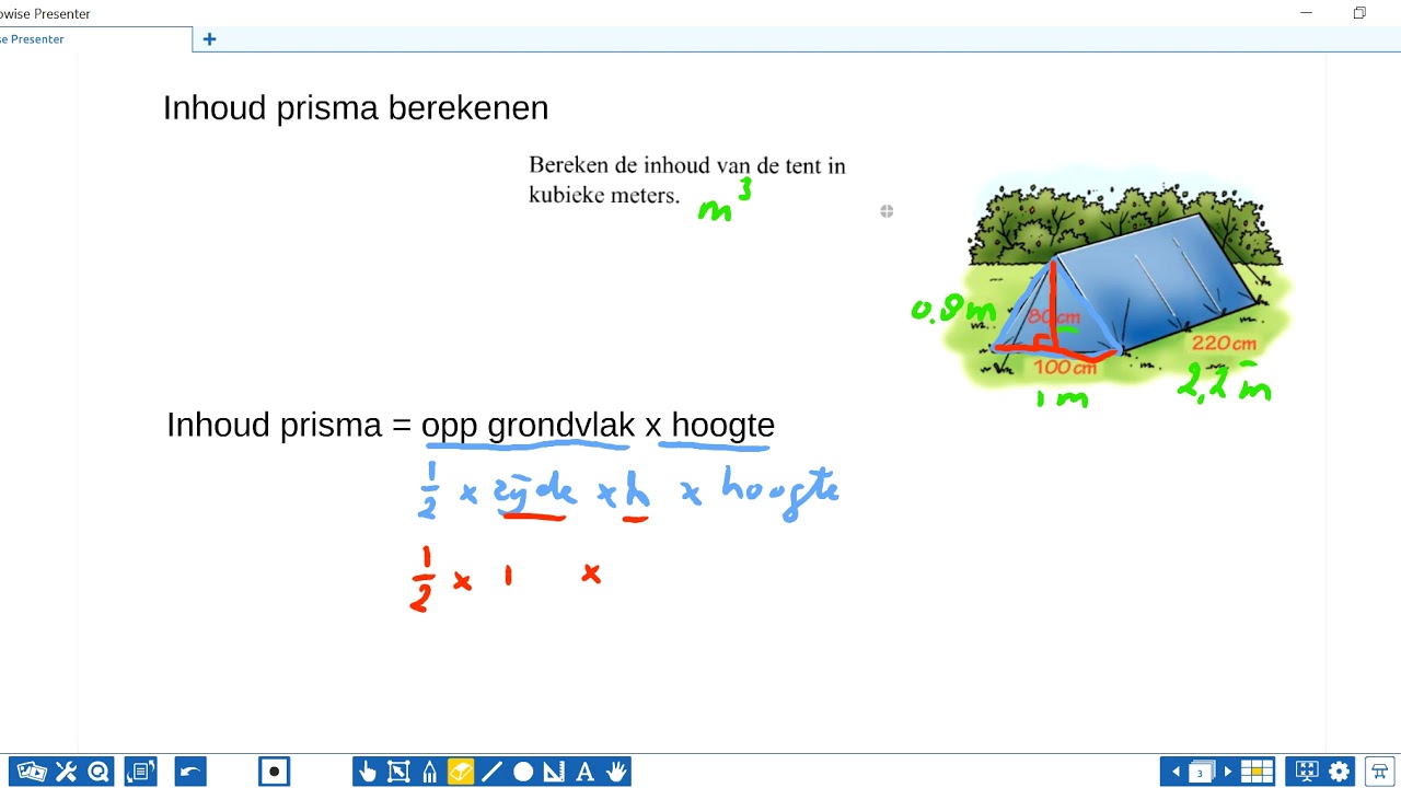 Inhoud prisma - YouTube - Hoe Bereken Je De Inhoud Van Een Prisma