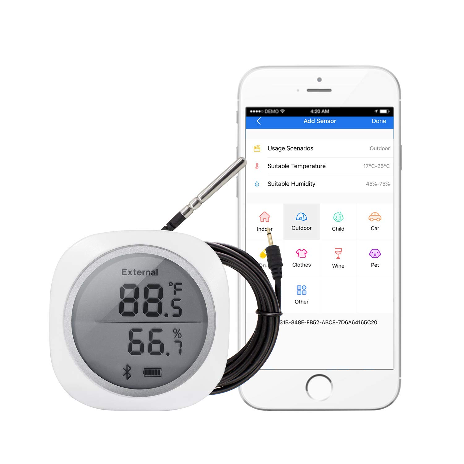 Inkbird IBS-TH1 Plus Bluetooth Temperature and Humidity Sensor - Temperatuur Binnen Meten Met Telefoon