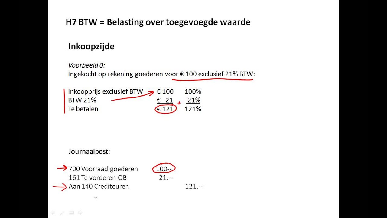 Inkoopjournaalpost met BTW - YouTube - Hoe Bereken Je De Bijtelling Van Je Auto