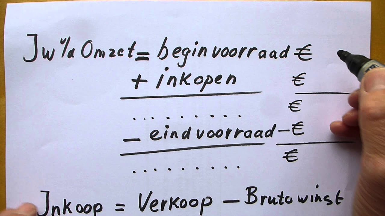 Hoe Bereken Je Inkoopwaarde Van De Omzet