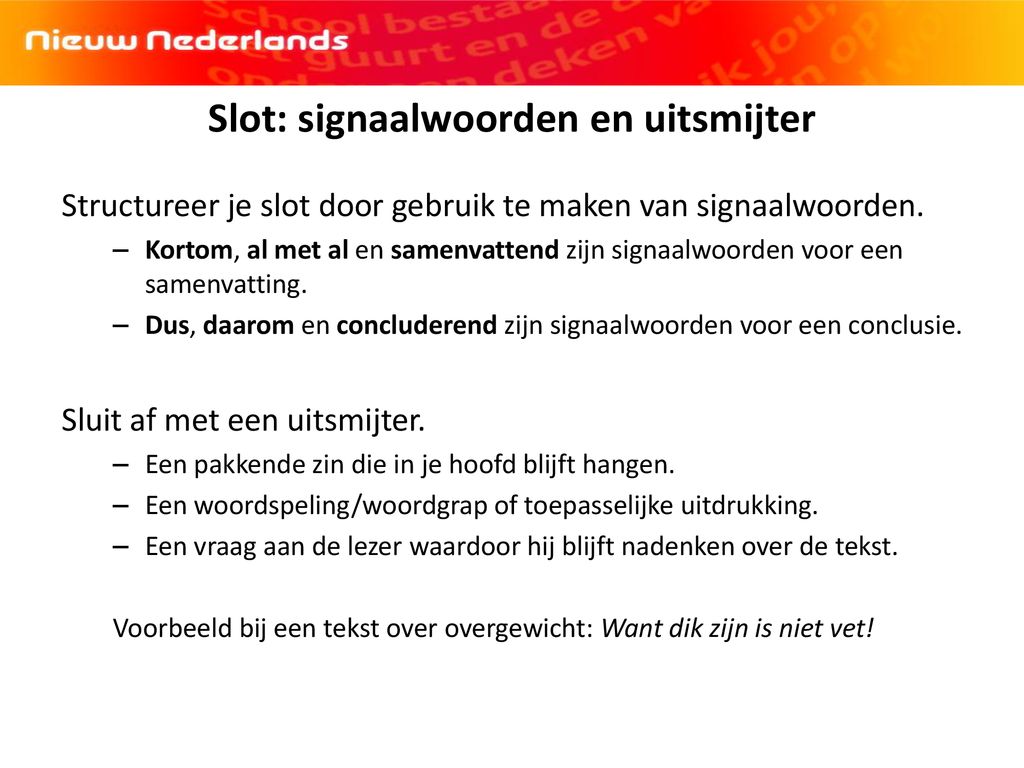 Hoe Schrijf Je Een Slot