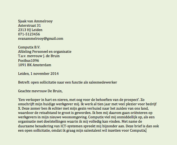 Voorbeeld Van Een Inleiding Van Een Verslag