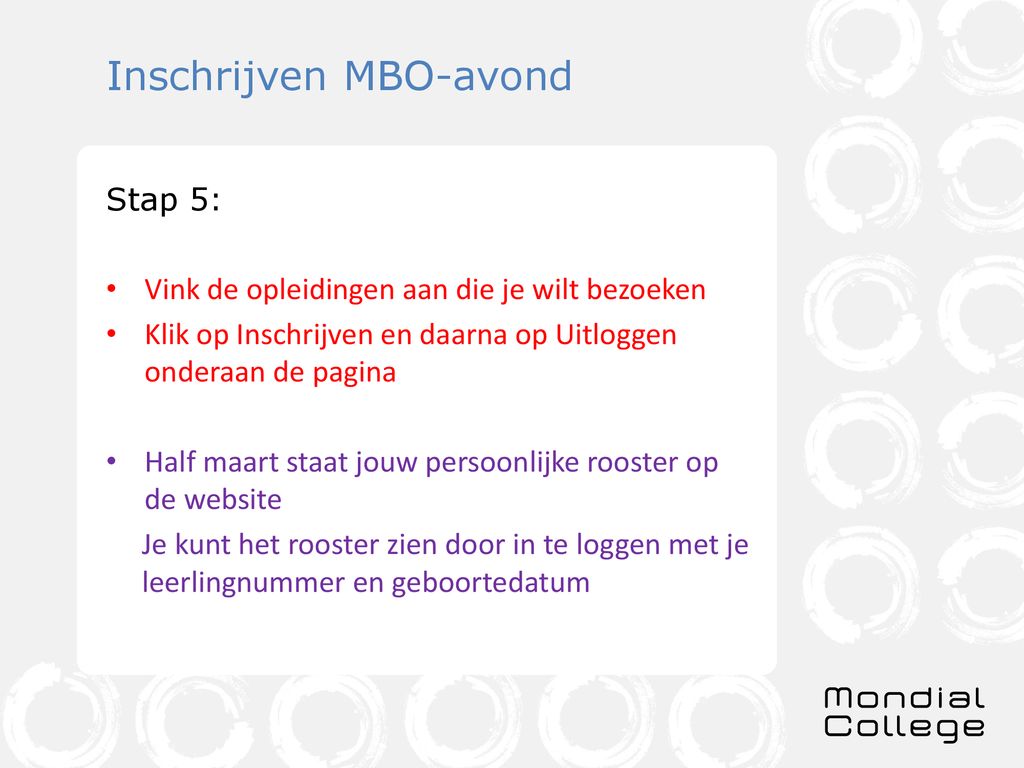 Inschrijven MBO-avond 20 maart ppt download - Tot Wanneer Kan Je Inschrijven Voor Mbo