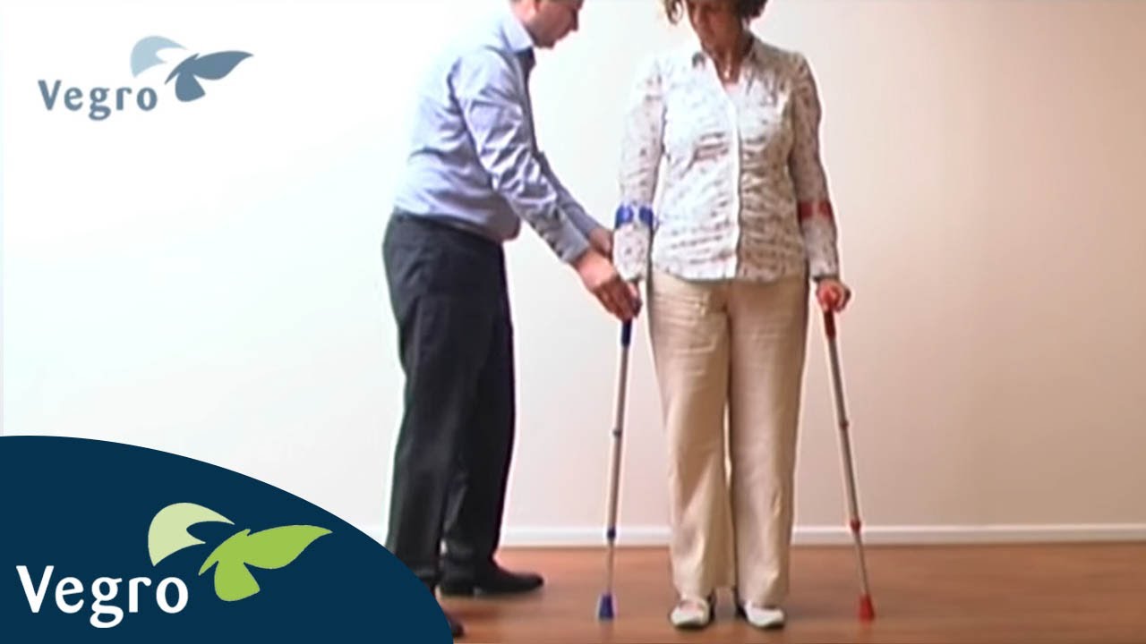 Instructiefilm Krukken | Vegro - YouTube - Hoe Moet Je Met 1 Kruk Lopen
