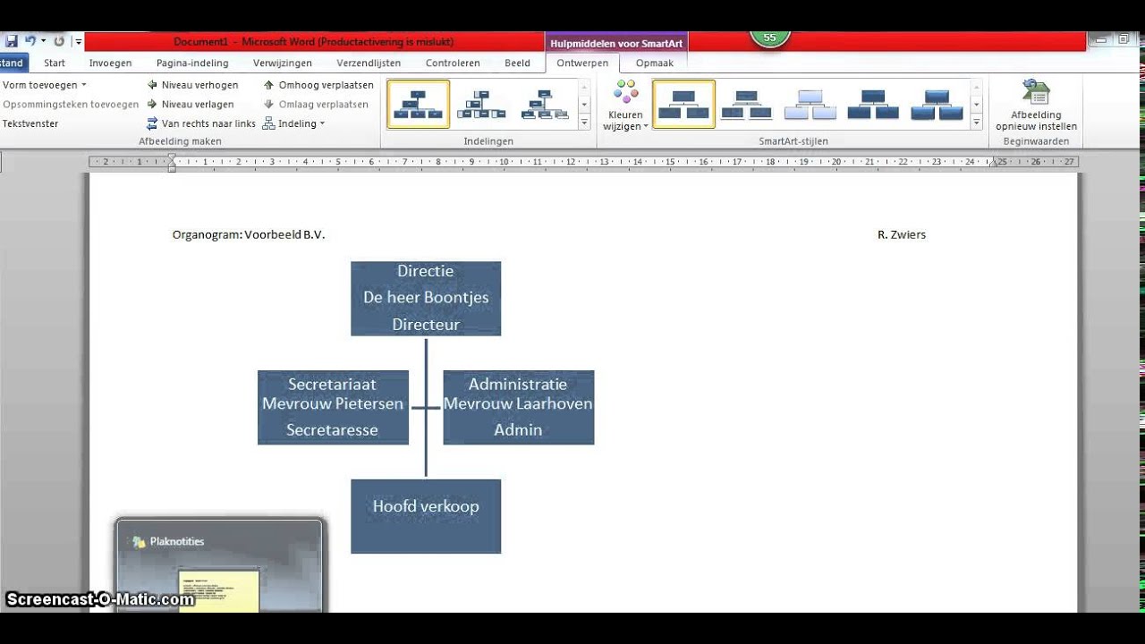 Instructievideo Organogram maken in Word SmartArt - YouTube - Hoe Maak Je Een Conceptueel Model