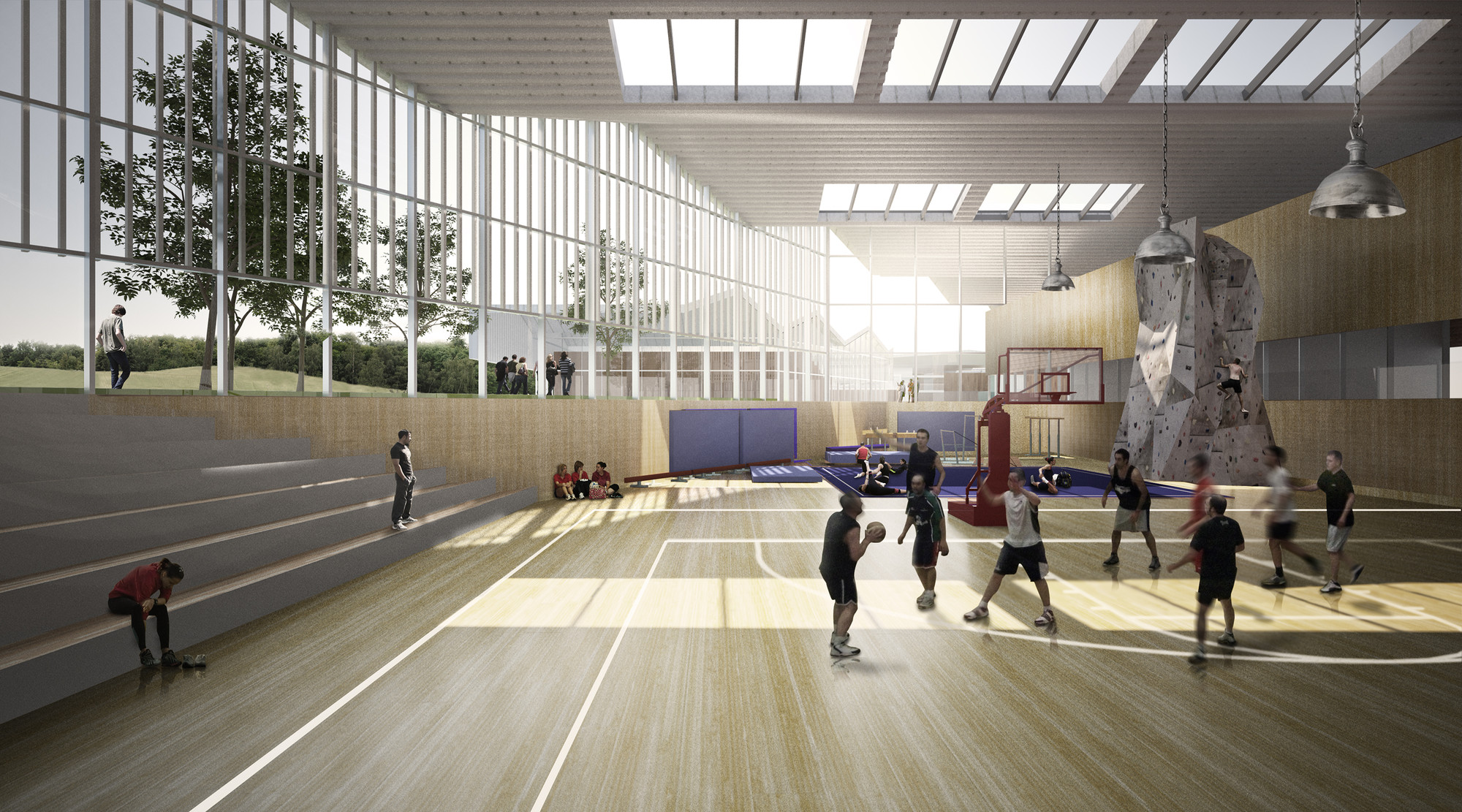 Inter National Design Win Competition with Modular School Complex - Gymnasium Haganum Laan Van Meerdervoort Den Haag