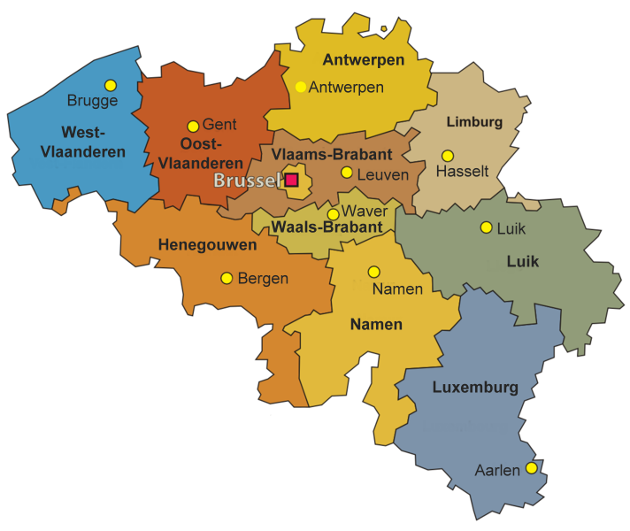 Interactieve kaart van België | België, Kaarten, Apps voor het onderwijs - Plaats In Vlaams Brabant 4 Letters