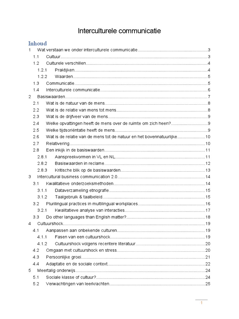 Interculturele Communicatie | PDF - Interculturele Communicatie In De Zorg