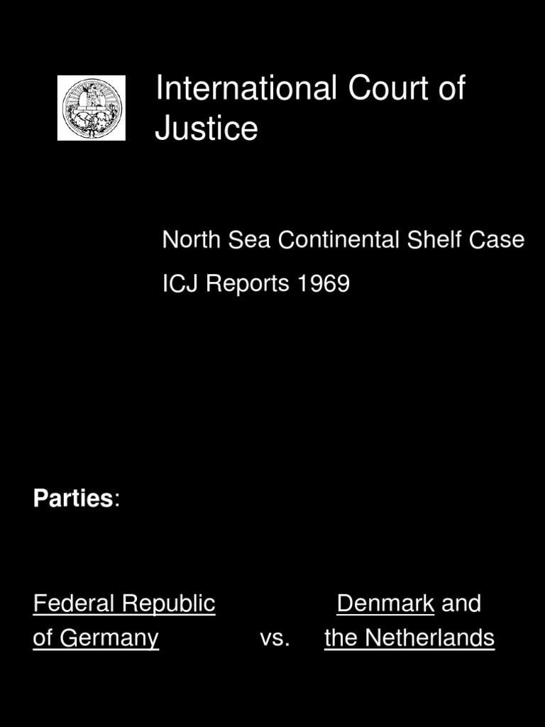 Icj North Sea Continental Shelf