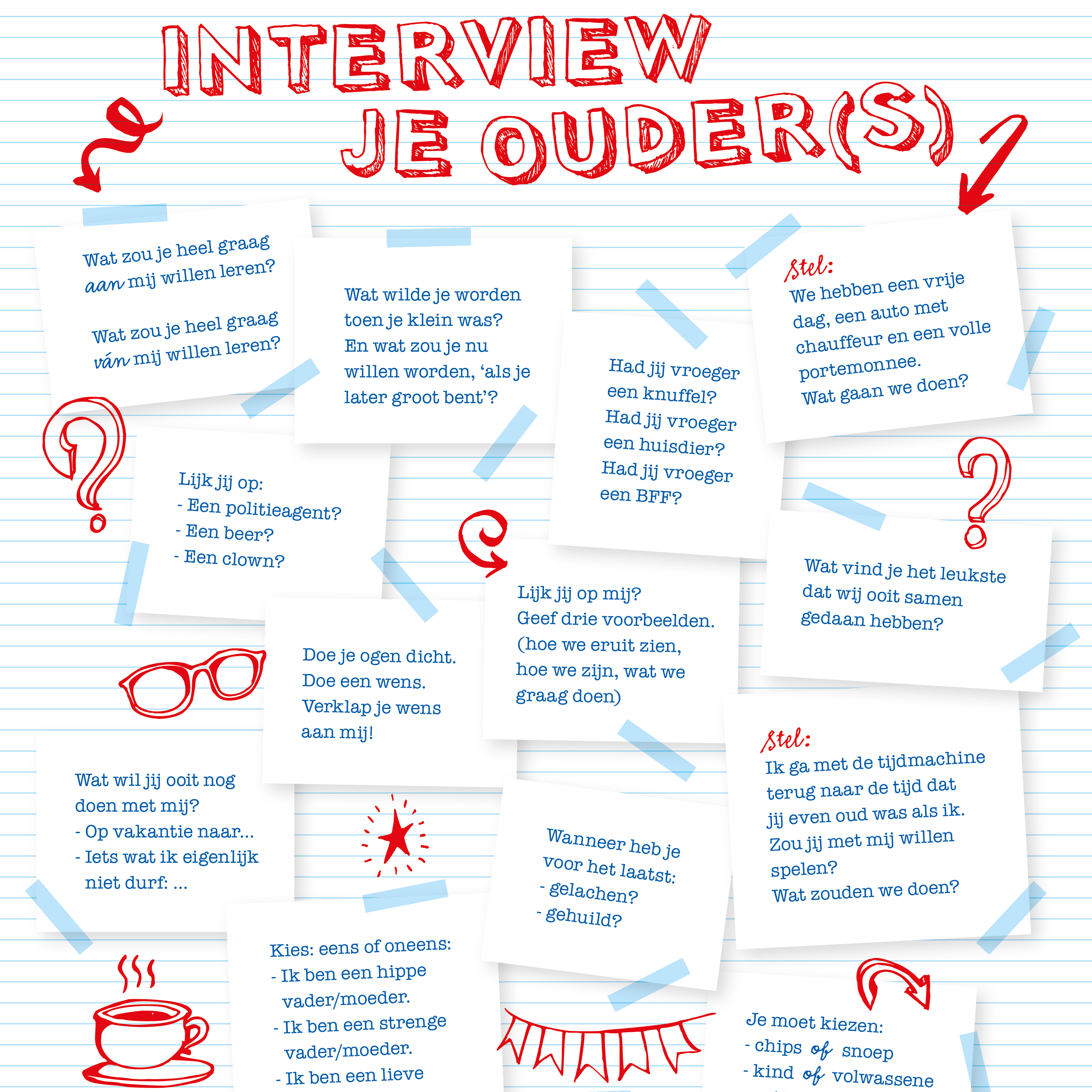 Interview je ouders printable • Gezinnig - Vragen Voor Een Interview Beroep