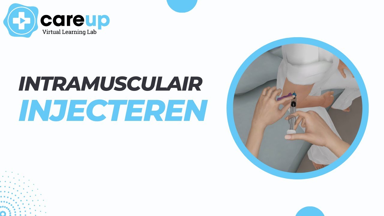 Intramusculair injecteren | CareUp: Virtual Learning Lab - YouTube - Hoeveel Ml Mag Je Intramusculair Injecteren In De Bil