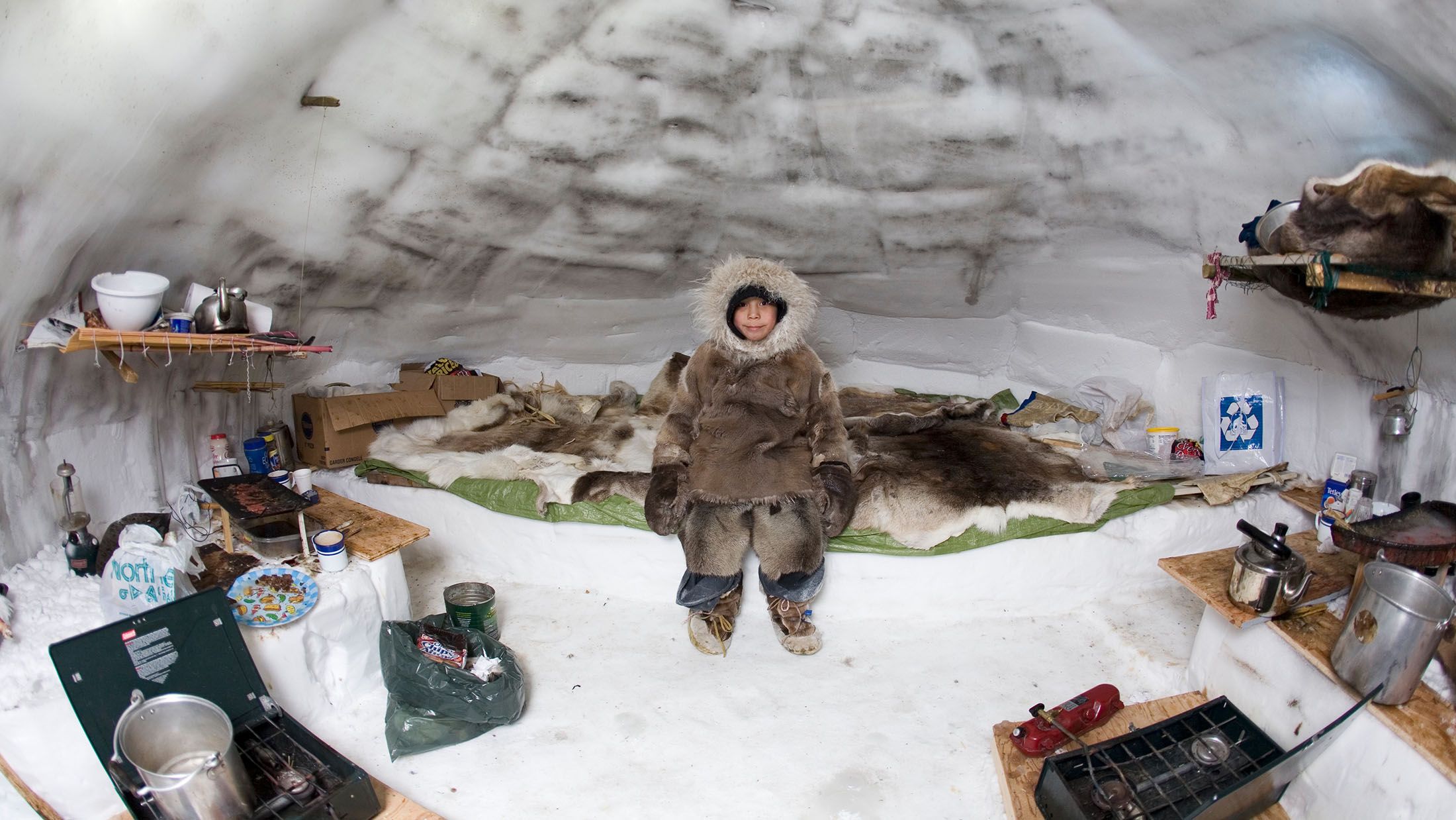 Inuit, Arctic, Igloo - Wonen Er Mensen Op De Noordpool