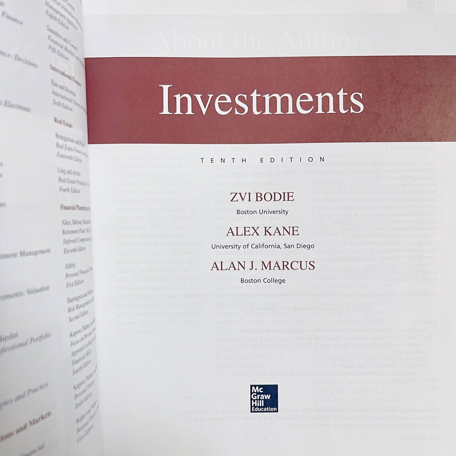 Investments 10th Edition by Alex Kane, Zvi Bodie and Alan J. Marcus - Investments Bodie Kane And Marcus