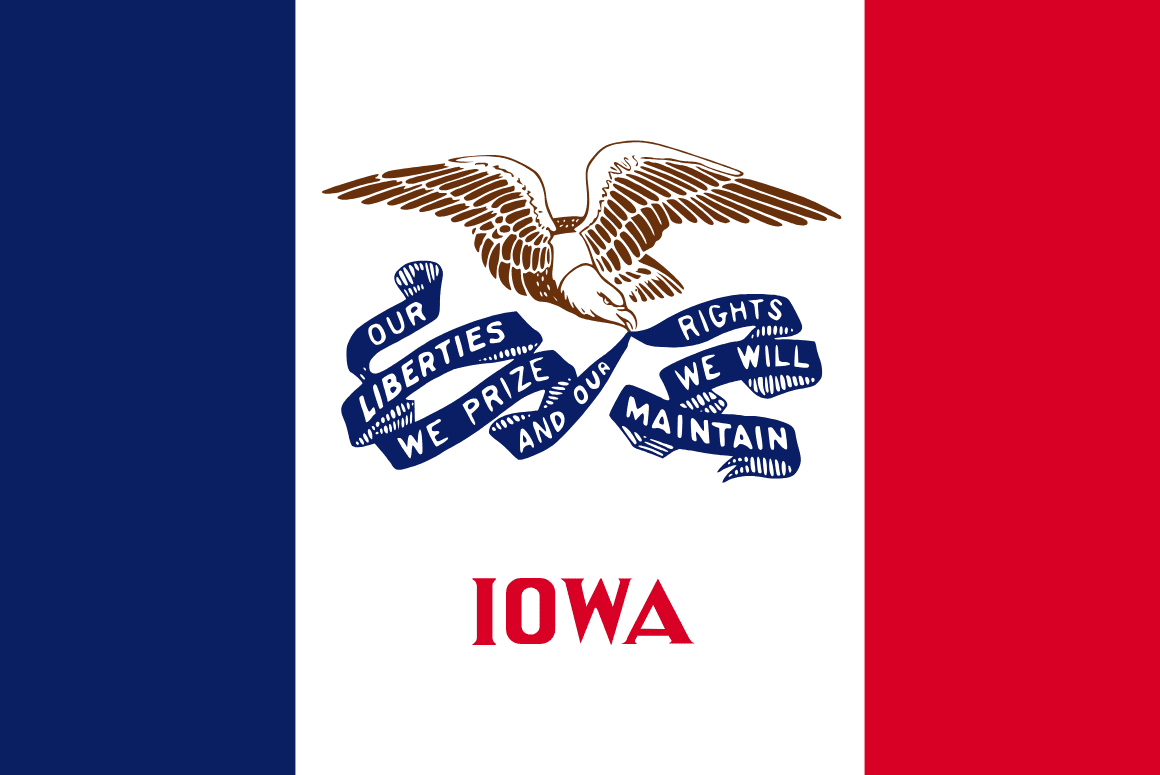 Iowa | Flags of the U.S. states - Wat Is De Hoofdstad Van De Amerikaanse Staat Iowa