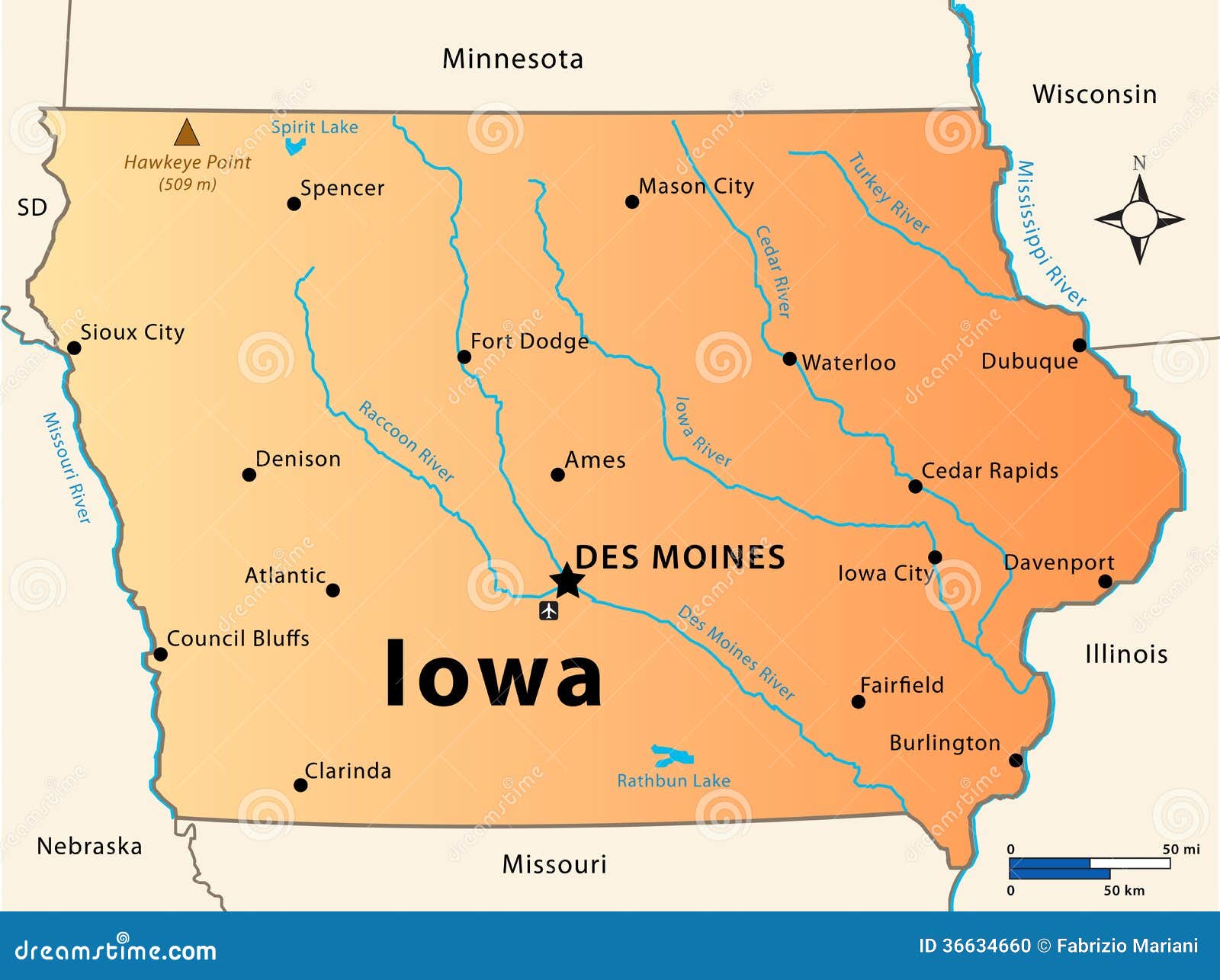 Wat Is De Hoofdstad Van De Amerikaanse Staat Iowa