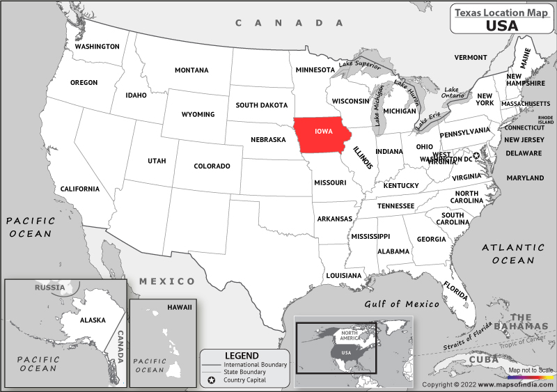 Iowa On World Map - Candie Virginia - Wat Is De Hoofdstad Van De Amerikaanse Staat Iowa