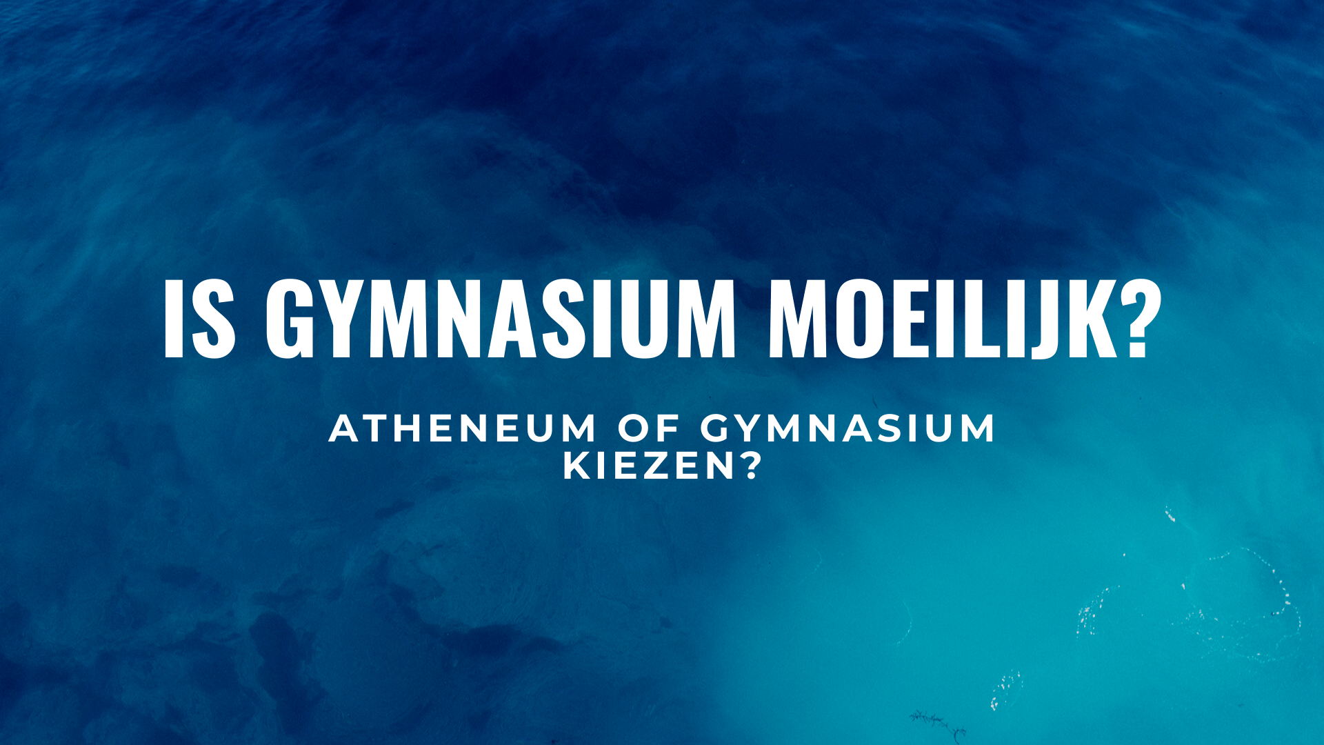 Wat Is Het Verschil Tussen Gymnasium En Atheneum