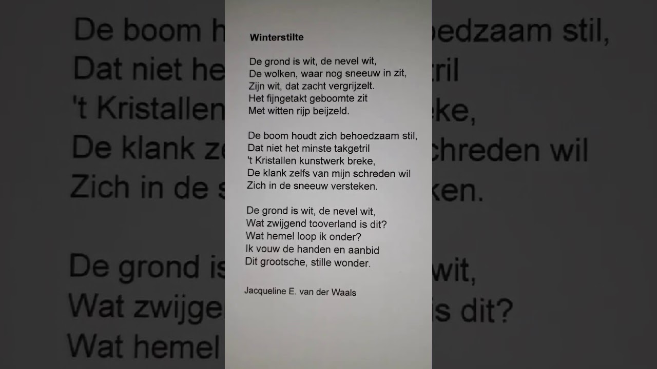 Jacqueline Van Der Waals Gedichten