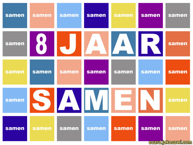 8 Jaar Samen Betekenis