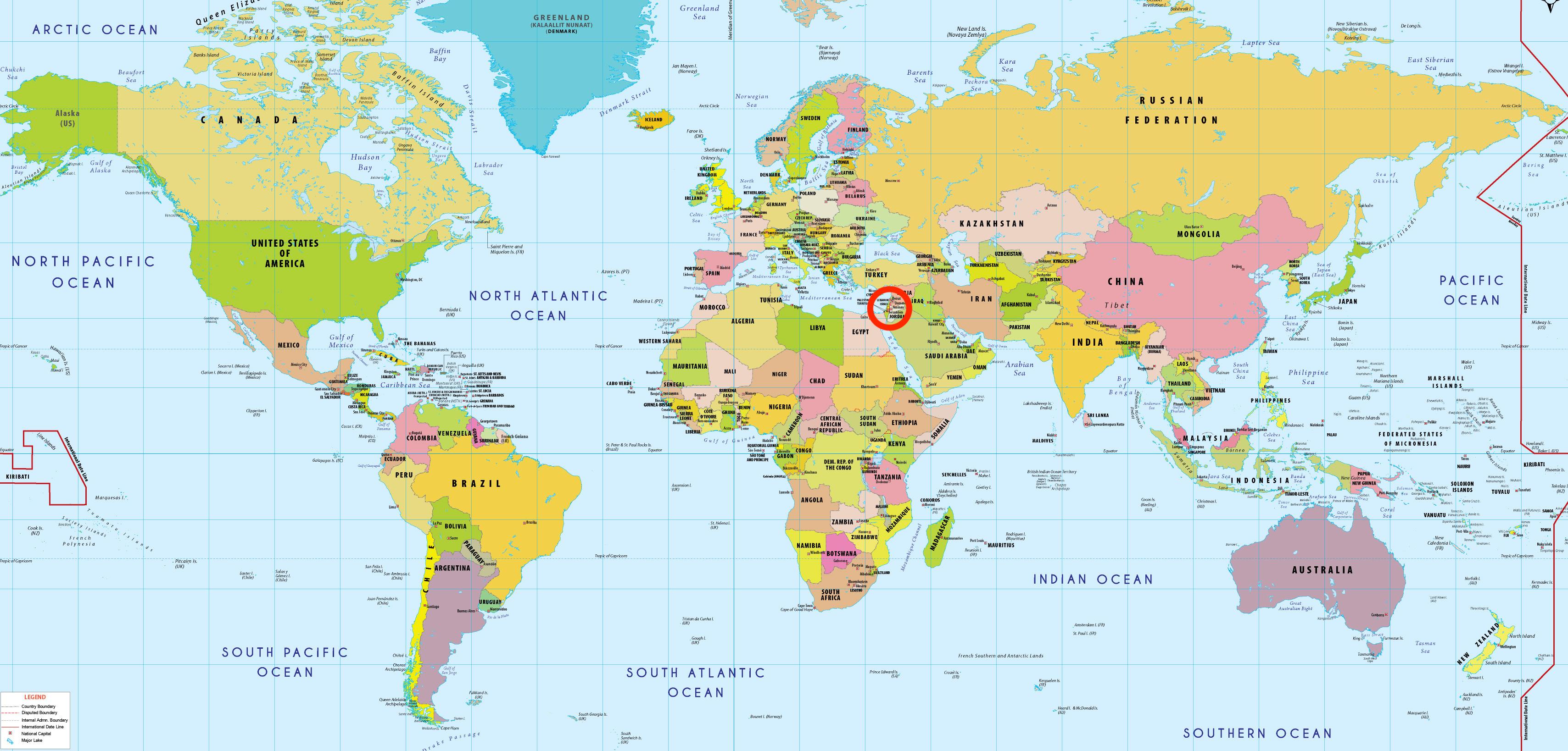 Jerusalem world map - Jerusalem on world map (Israel) - Waar Ligt Israel Op De Wereldkaart