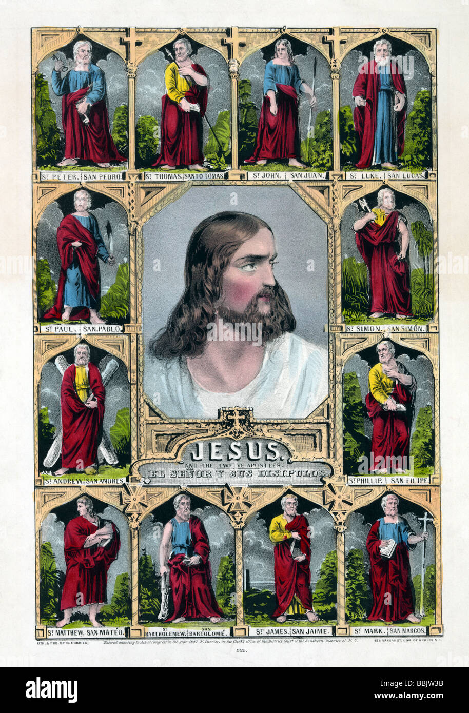 Jesus and 12 apostles -Fotos und -Bildmaterial in hoher Auflösung – Alamy - Apostel Die Mannen Het Monopolie Op Kerkelijke Ambten Gaf