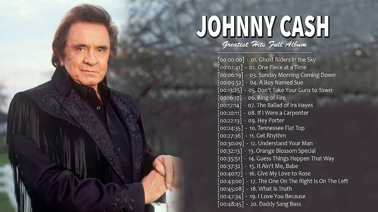 Johnny Cash Greatest Hits Full Album - Best Songs Of Johnny Cash - Johnny Cash Top 2000