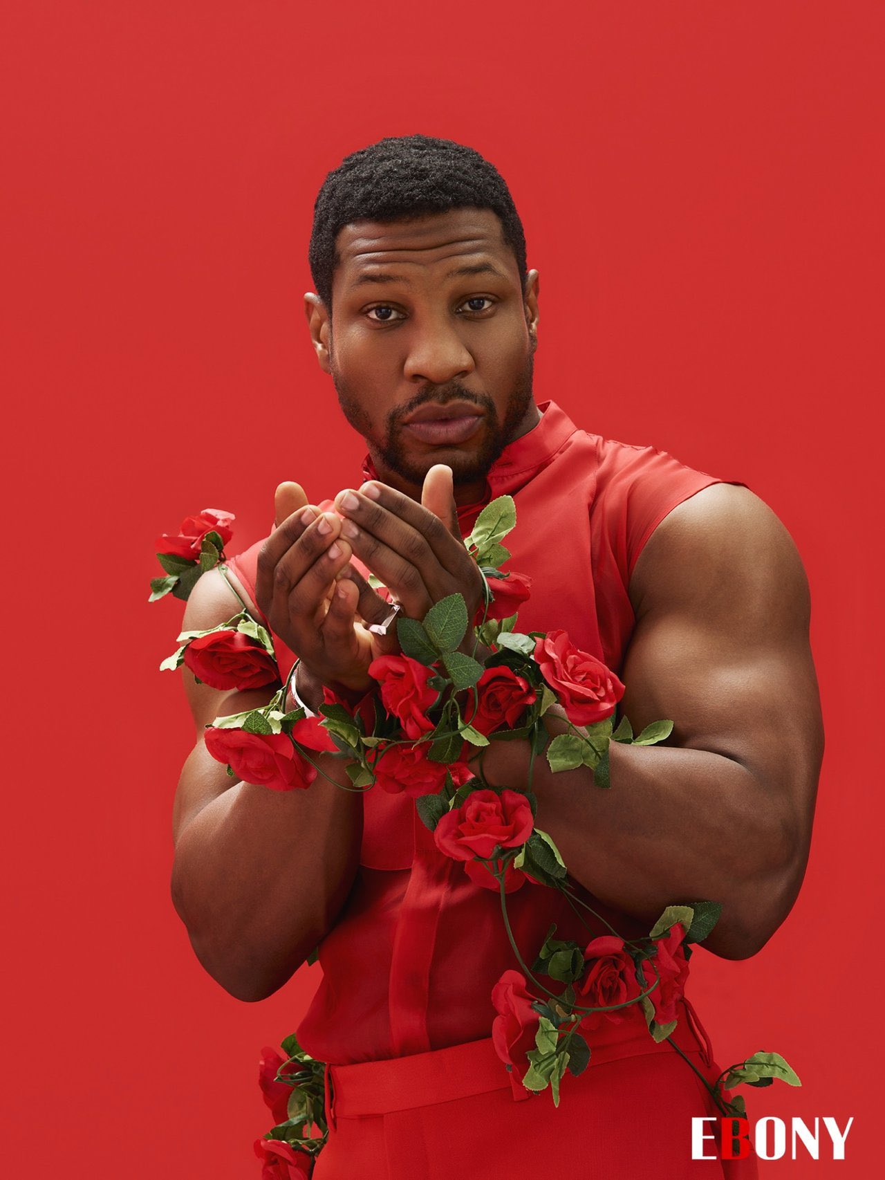 Jonathan Majors Scorches Ebony Magazine - That Grape Juice - Jonathan En Elsbeth Ten Brinke