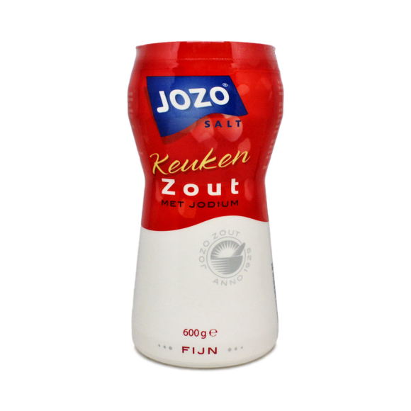 Jozo Puur Zout 03 Fin Med Jodium 600g/ Fine Pure Salt with Idoine - Zout Met Of Zonder Jodium