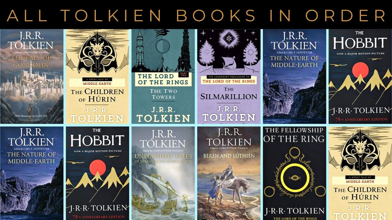 JRR Tolkien All BOOKS in Order (As Originally Published) - YouTube - Jrr Tolkien The History Of Middle Earth