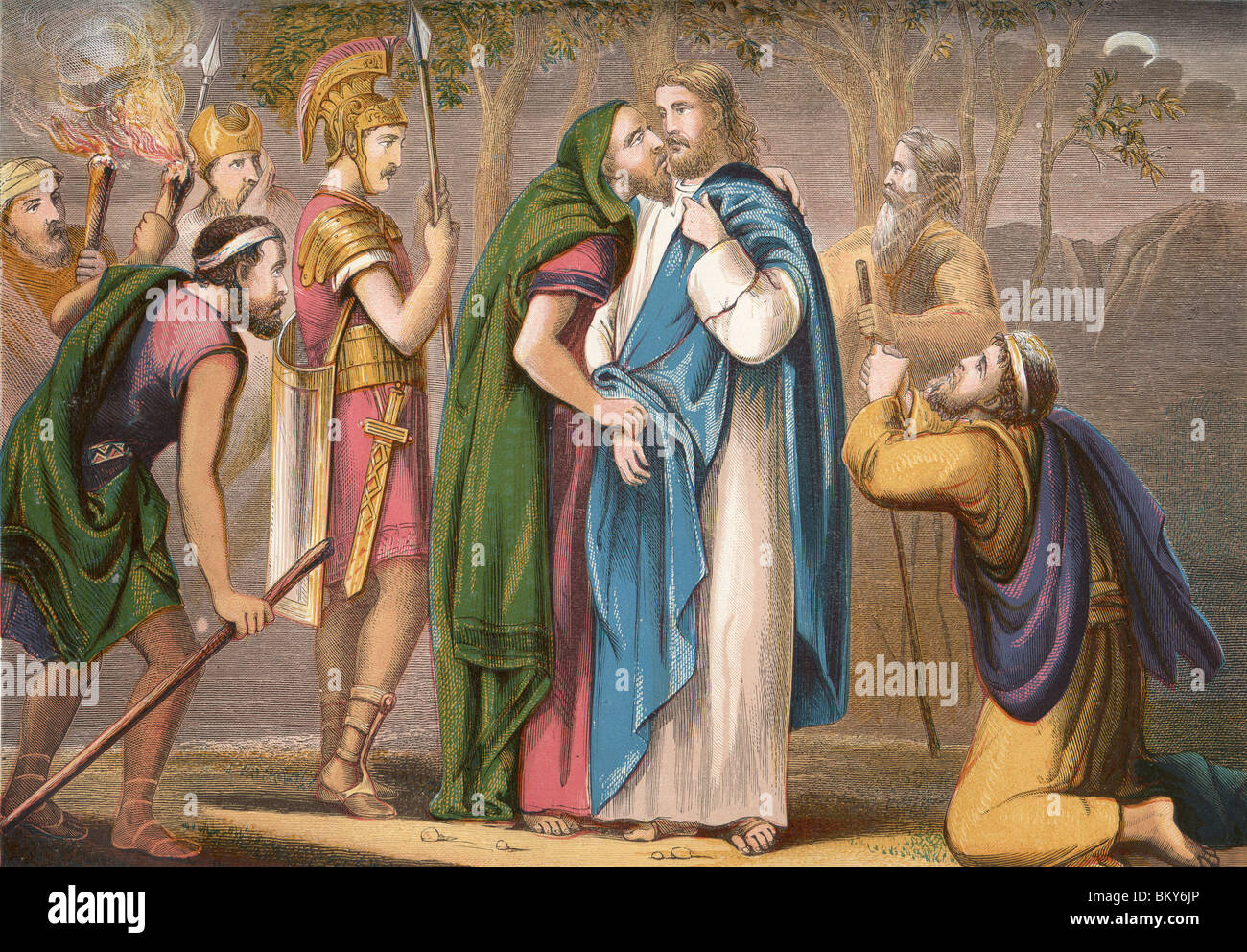 Judas Verrat an Christus Stockfoto, Bild: 29486766 - Alamy - Hebben De Joden Jezus Vermoord