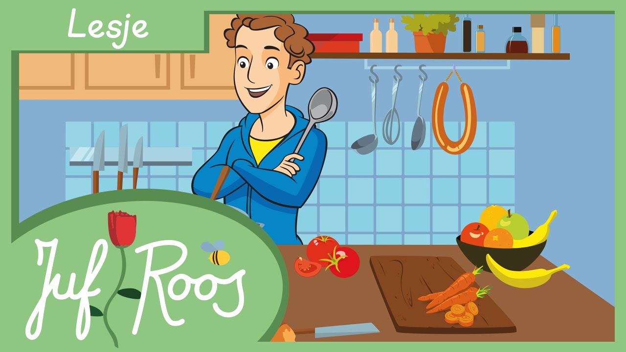 Juf Roos • Eten en Drinken • Lesje - YouTube - Liedje Eten En Drinken