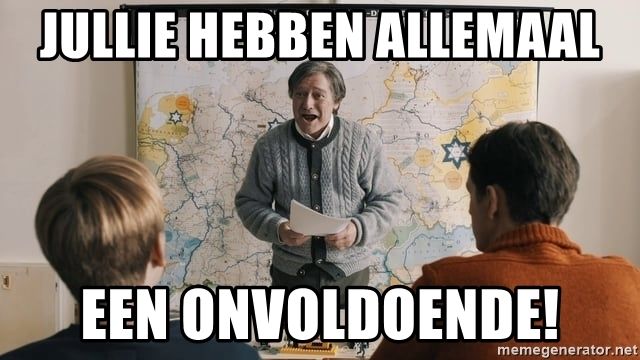 Jullie hebben allemaal een onvoldoende! - rundfunk Humor, Baseball - Hoeveel Onvoldoendes Mag Je Hebben