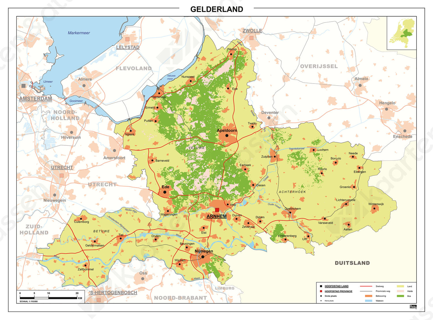 Gelderland Op De Kaart
