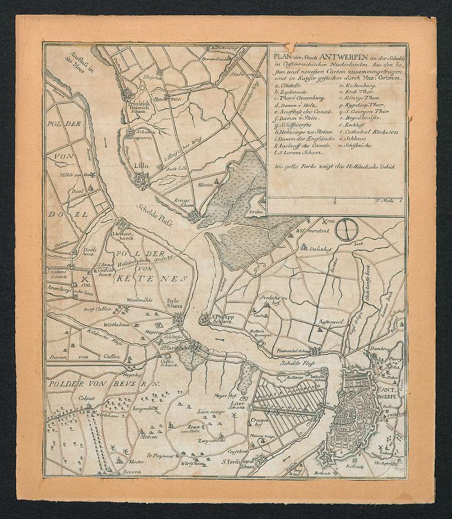 Kaart van Antwerpen en de omgeving - PICRYL Public Domain Search - Wat Is De Bijnaam Van Antwerpen