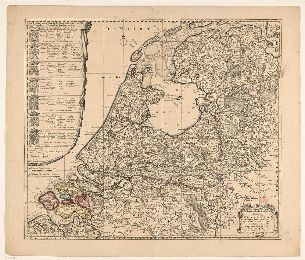 Kaart van de Republiek der | Free Photo Illustration - rawpixel - Republiek Der Zeven Verenigde Nederlanden Kaart
