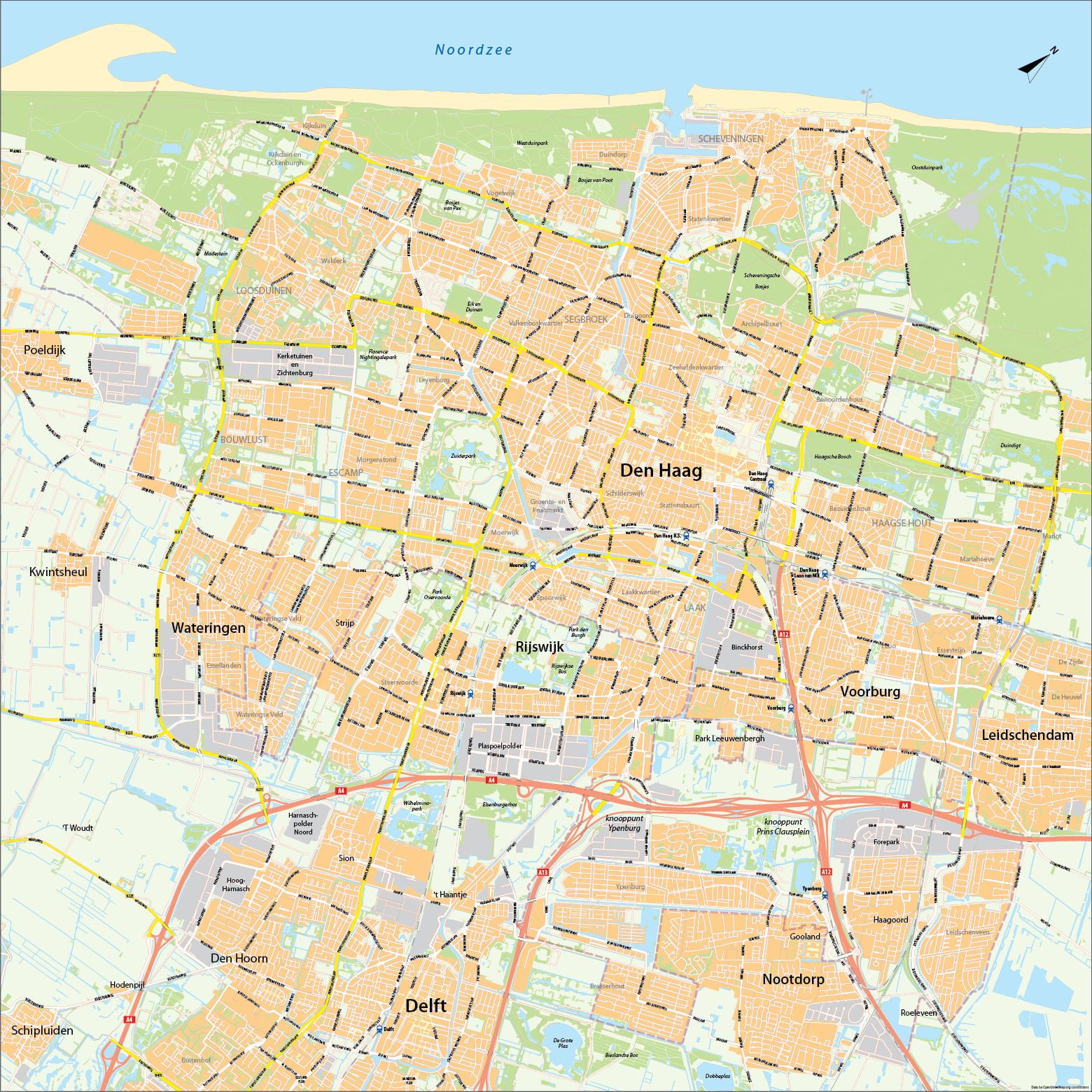 Kaart Van Den Haag Centrum