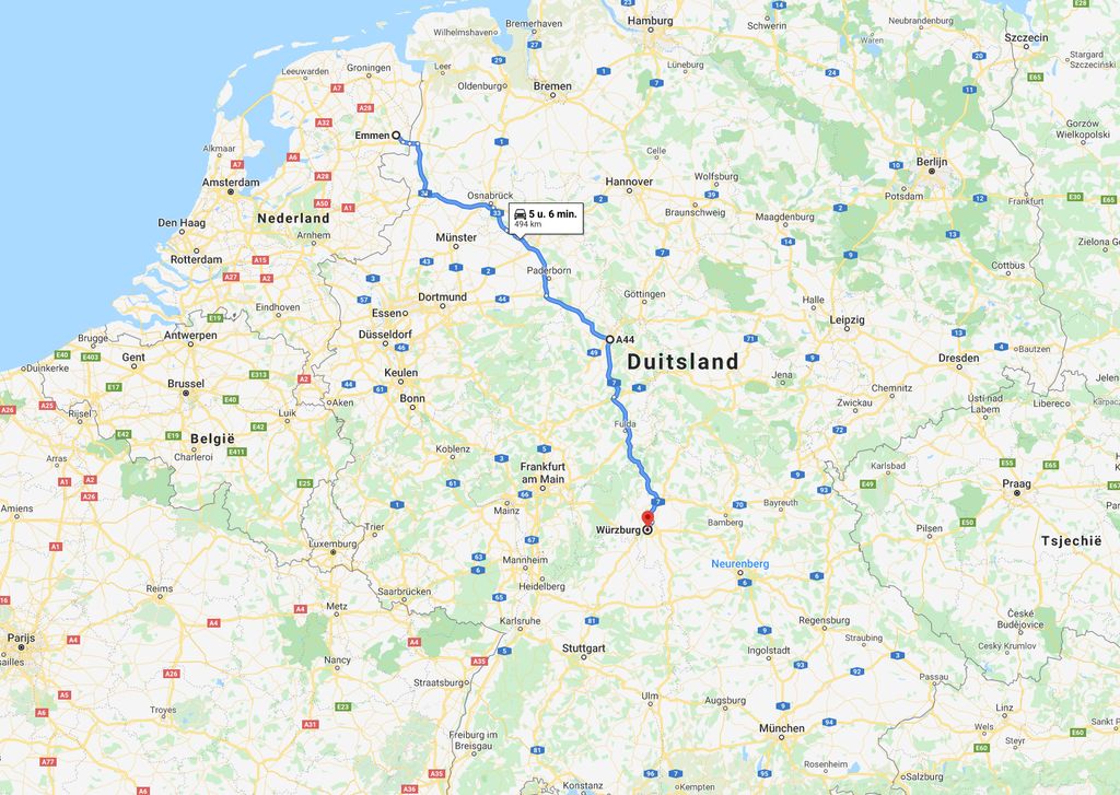 Kaart Van Duitsland En Oostenrijk